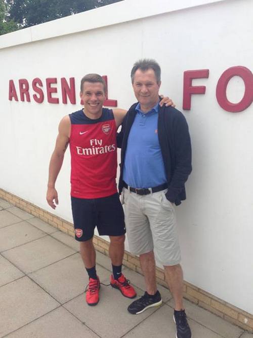 Лукас Подольски с отцом Лукас Подольски с отцом