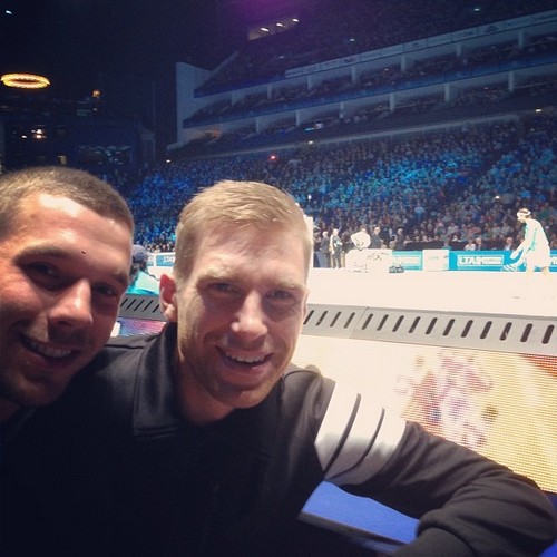 Лукас Подольски и Пер Мертезакер Лукас Подольски и Пер Мертезакер