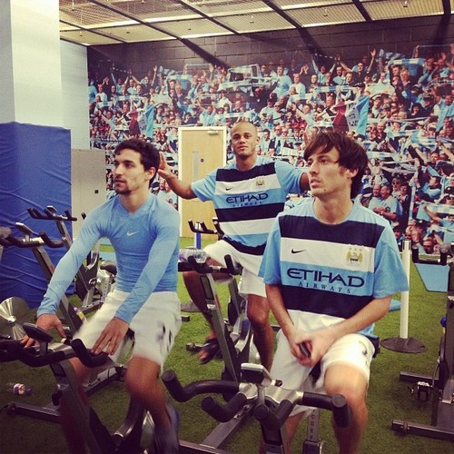 Хесус Навас, Венсан Компани и Давид Сильва Хесус Навас, Венсан Компани и Давид Сильва