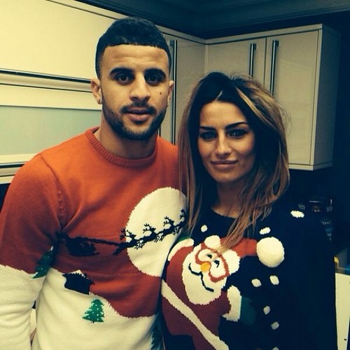 Кайл Уолкер с девушкой Кайл Уолкер с девушкой