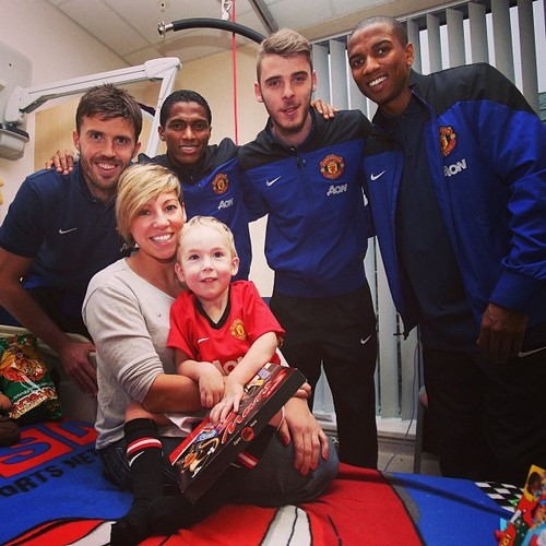 Майкл Кэррик, Антонио Валенсия, Давид Де Хеа и Эшли Янг Майкл Кэррик, Антонио Валенсия, Давид Де Хеа и Эшли Янг