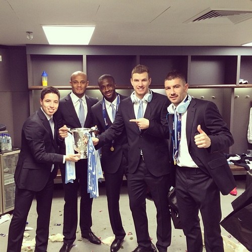 Самир Насри, Венсан Компани, Яя Туре, Эдин Джеко и Александар Коларов Самир Насри, Венсан Компани, Яя Туре, Эдин Джеко и Александар Коларов