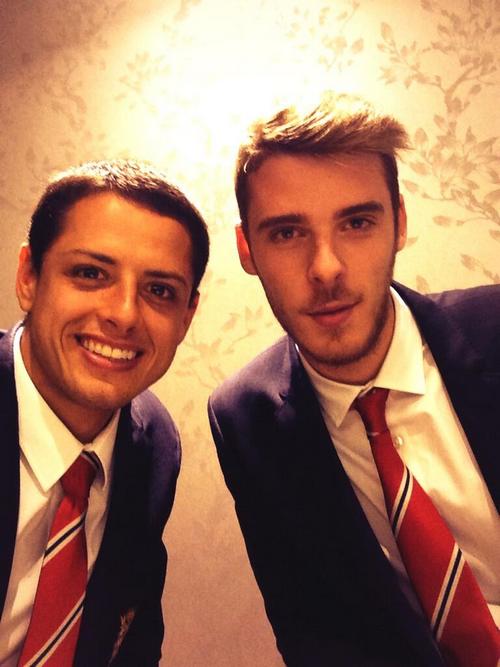 Хавьер Эрнандес и Давид Де Хеа Хавьер Эрнандес и Давид Де Хеа