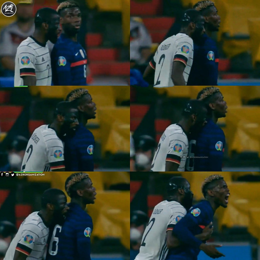 Антонио Рюдигер и Поль Погба Антонио Рюдигер и Поль Погба