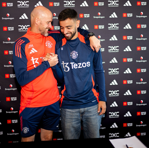 Эрик Тен Хаг и Бруну Фернандеш Эрик Тен Хаг и Бруну Фернандеш